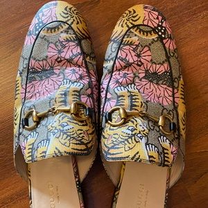 Gucci Supreme Monogram Bengal Princetown Slipper